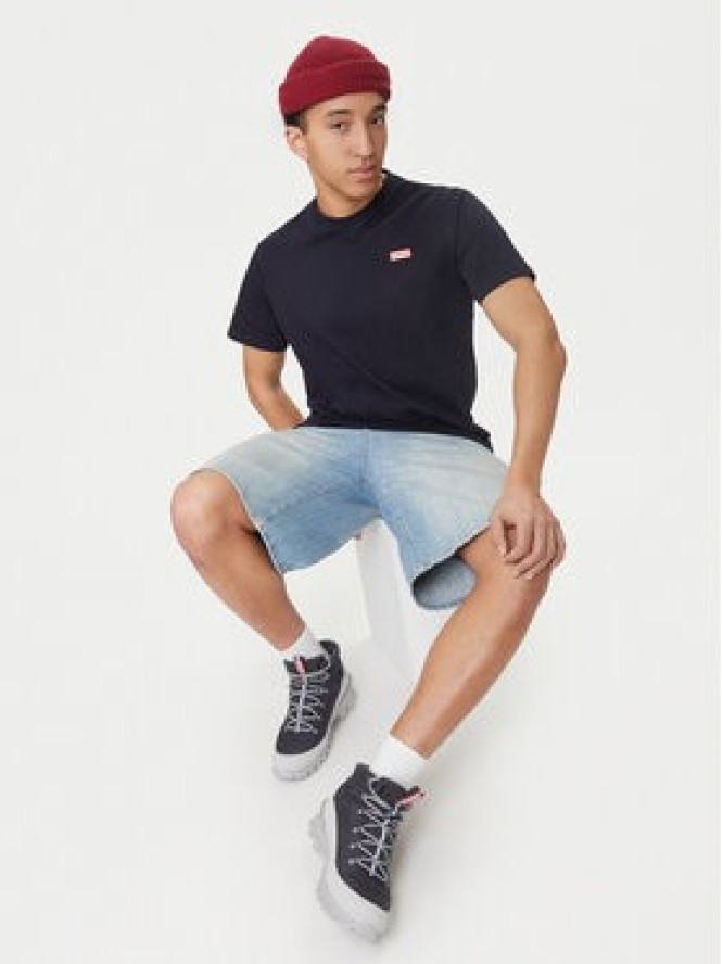 Hunter T-Shirt Essentials HARM0085252 Granatowy Regular Fit