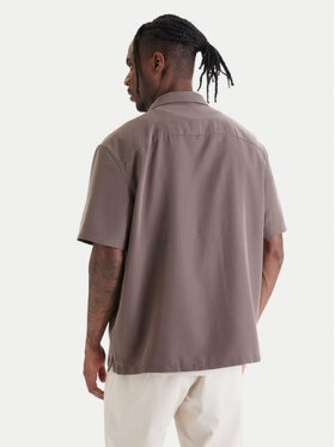 Calvin Klein Koszula LV04LF114G Brązowy Relaxed Fit