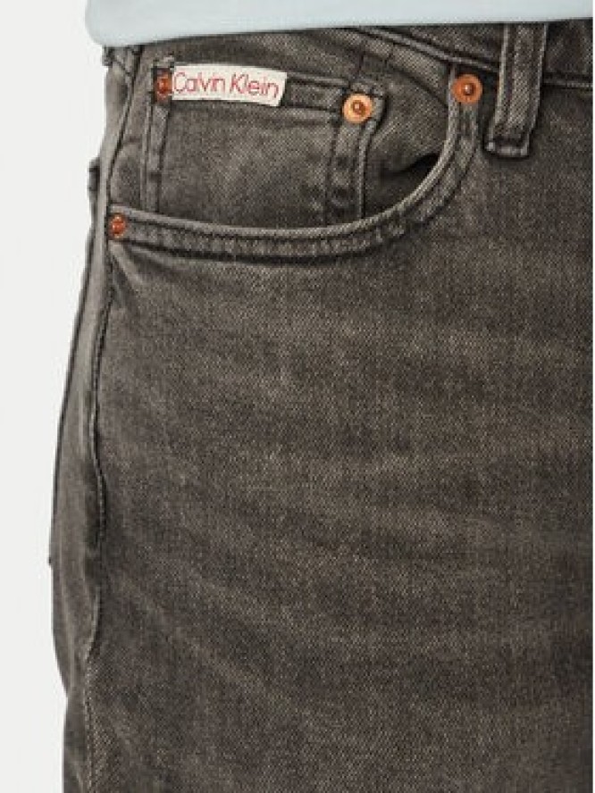 Calvin Klein Jeans Jeansy LV04RG709G Szary ciemny Slim Fit