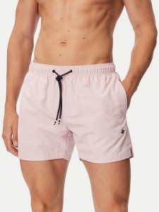 Beverly Hills Polo Club Szorty kąpielowe P-SS26M-UNION Różowy jasny Regular Fit
