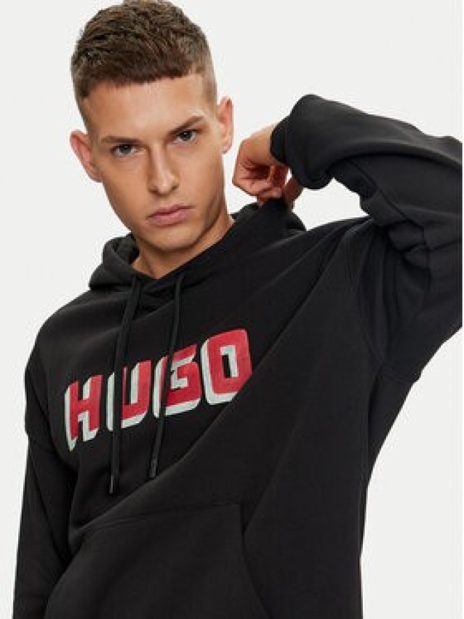 Hugo Bluza Diqerio 50516655 Czarny Relaxed Fit