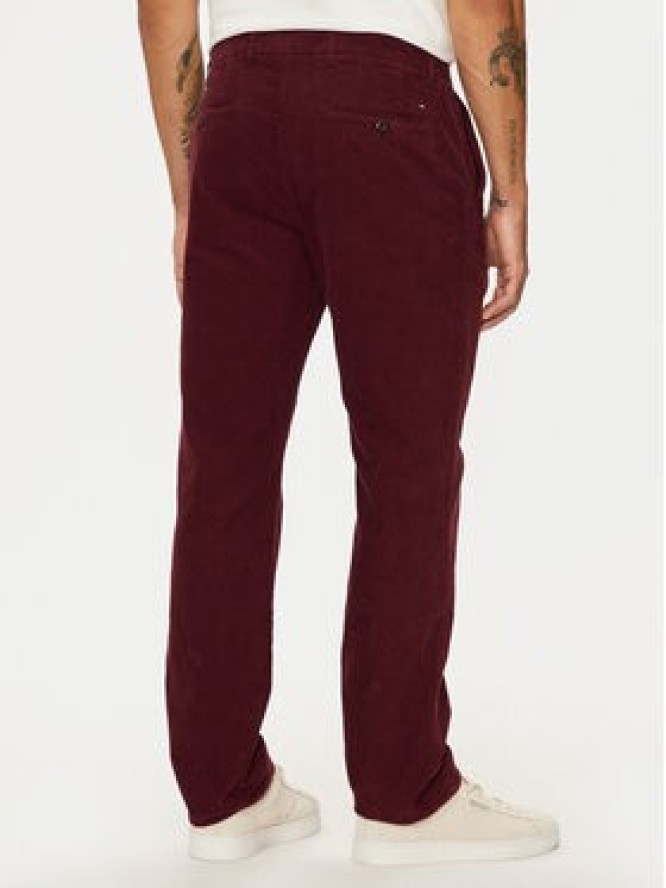 Tommy Hilfiger Spodnie materiałowe MW0MW32932 Bordowy Regular Fit