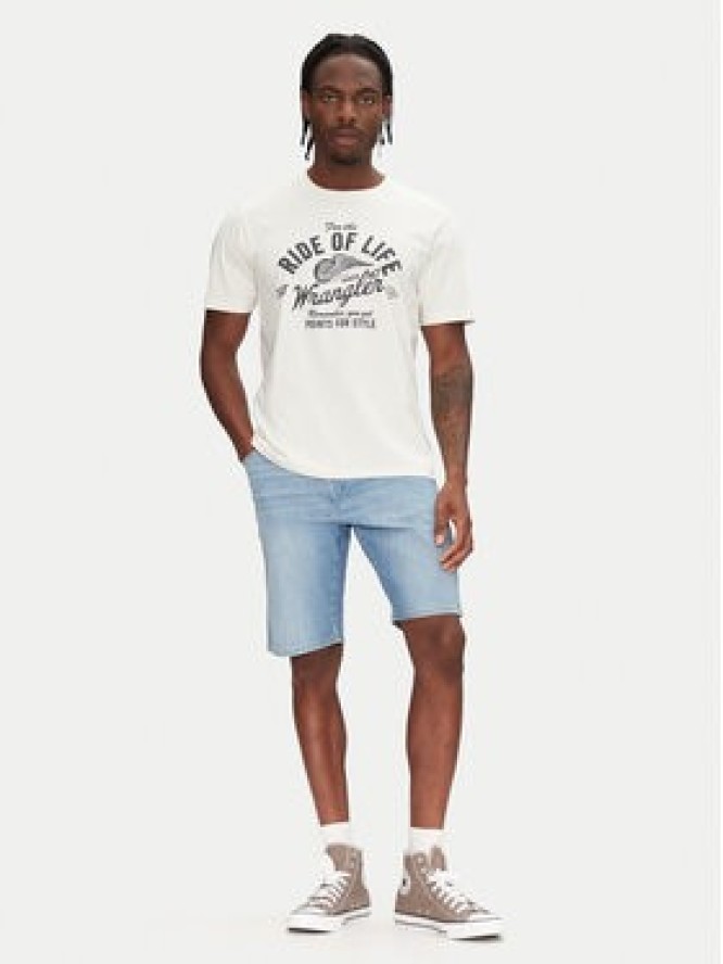 Wrangler Szorty jeansowe Texas 112362508 Niebieski Regular Fit