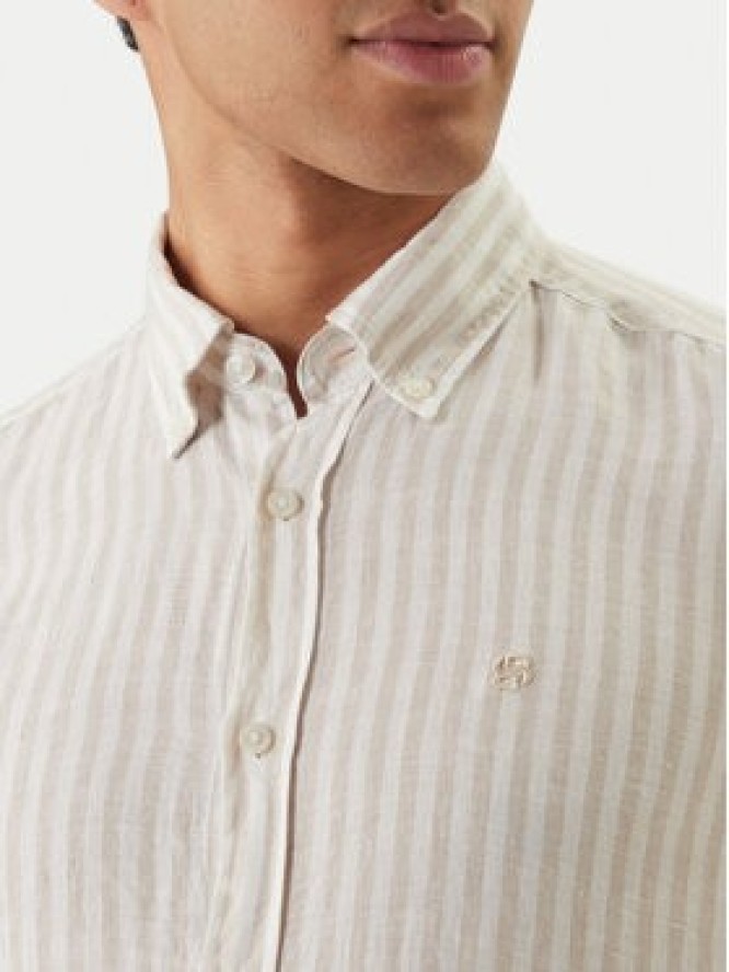 BOSS Koszula H-Liam 50560595 Beżowy Regular Fit