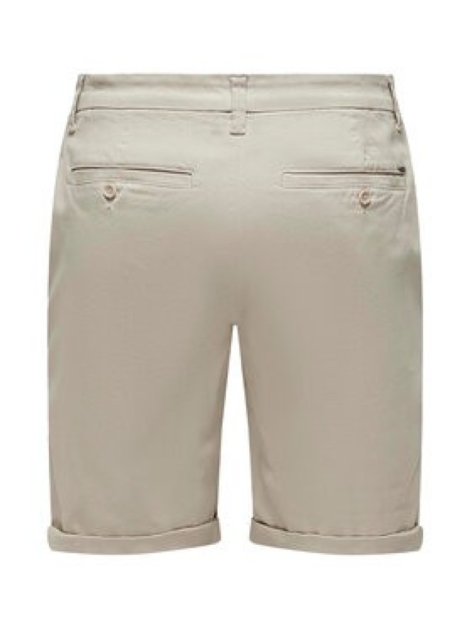 Only & Sons Szorty materiałowe Peter 22027905 Beżowy Regular Fit
