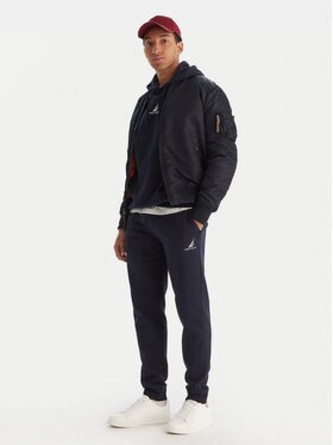 Nautica Spodnie dresowe N1T04063 Granatowy Regular Fit