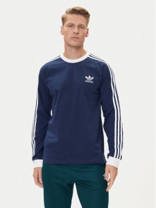 adidas Longsleeve adicolor Classics 3-Stripes IM9428 Granatowy Slim Fit