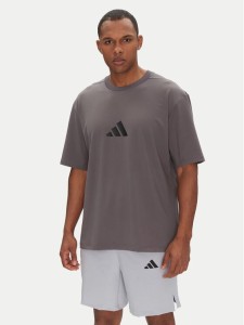 adidas T-Shirt Z.N.E. JC5483 Szary Loose Fit