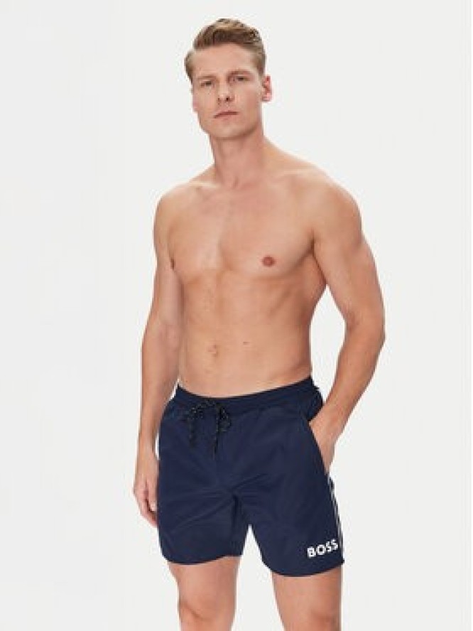 BOSS Szorty kąpielowe Starfish 50514429 Granatowy Regular Fit