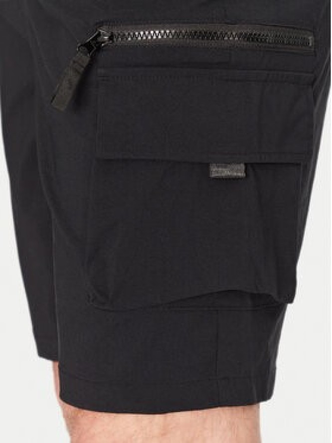 Resteröds Szorty materiałowe Marc 55251 6440 Czarny Regular Fit