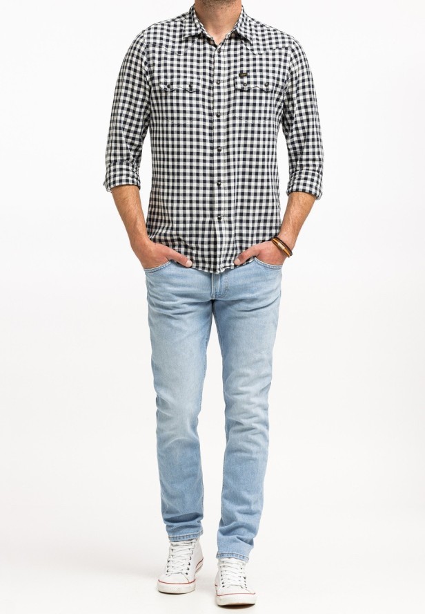 LEE LUKE MĘSKIE SPODNIE JEANSOWE JEANSY DŻINSY BLUE SKY LIGHT L719ICC25 112331736