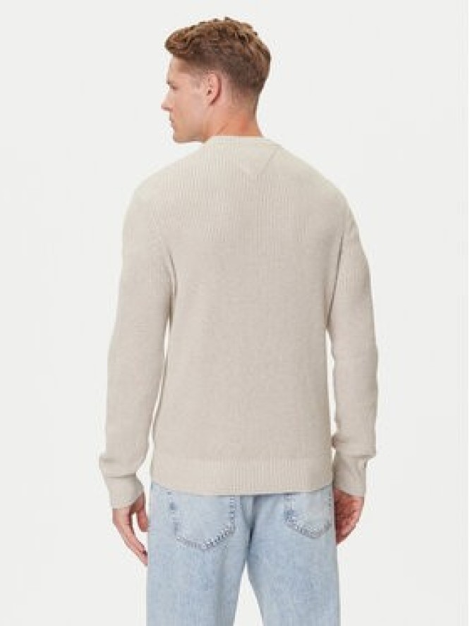 Tommy Jeans Sweter DM0DM21652 Beżowy Slim Fit