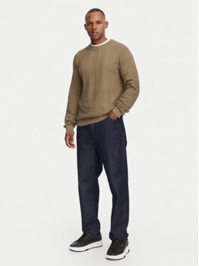 HUGO Sweter Simoh 50566762 Brązowy Regular Fit