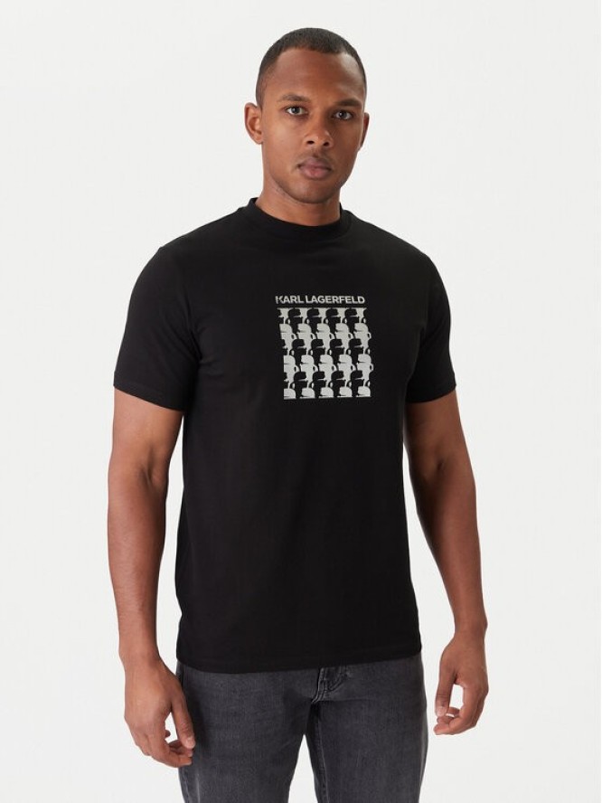 KARL LAGERFELD T-Shirt 755402 554235 Czarny Slim Fit