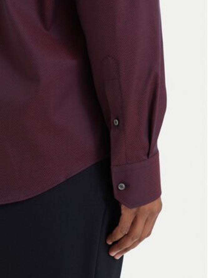 BOSS Koszula H-Joe 50560583 Bordowy Regular Fit