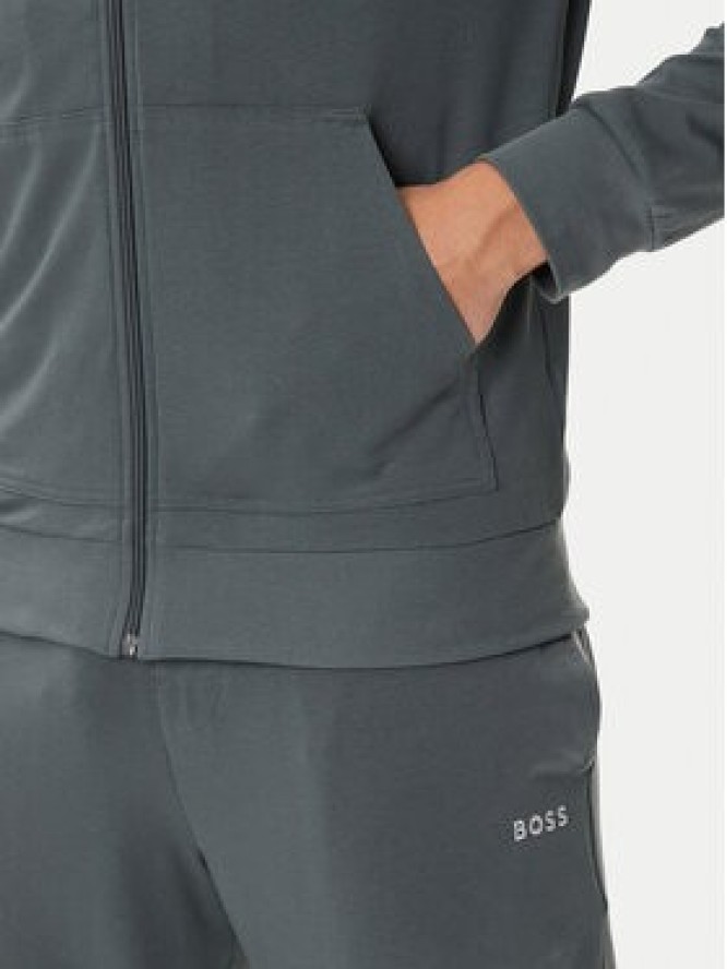 BOSS Bluza Mix&Match 50515307 Zielony Regular Fit