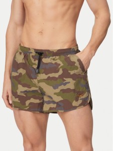 Aeronautica Militare Szorty kąpielowe 261BW0231UCT04312 Zielony ciemny Regular Fit