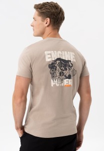 T-shirt z nadrukiem na plecach T-ENGIN