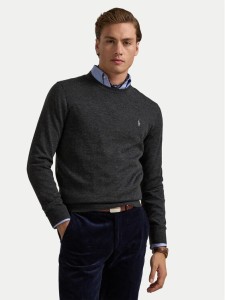 Polo Ralph Lauren Sweter 710946143003 Szary Slim Fit