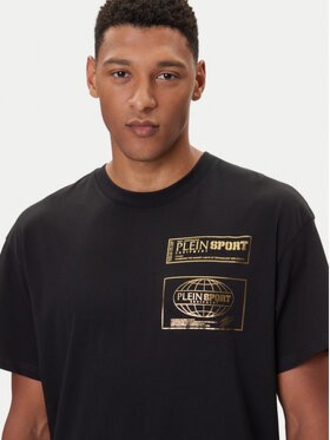 Plein Sport T-Shirt FAEC MTK8354 STE001N Czarny Loose Fit