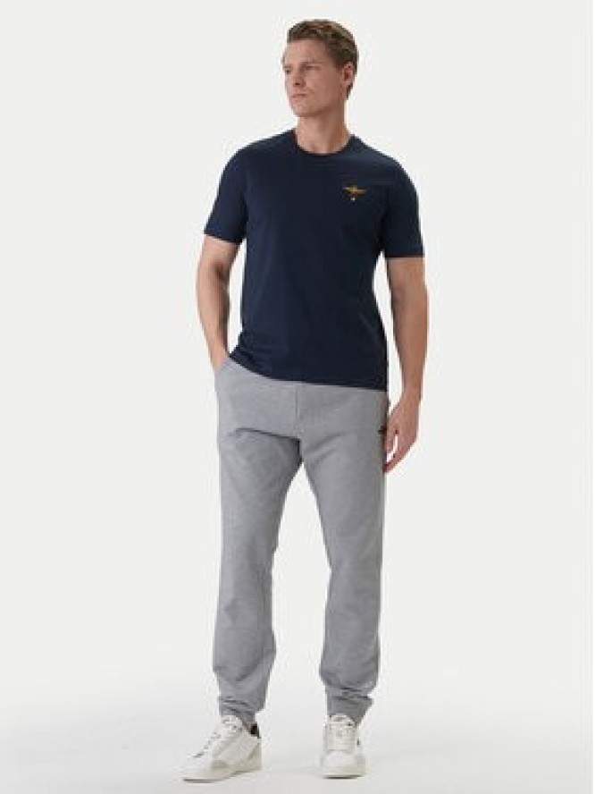 Aeronautica Militare T-Shirt 261TS1580UJ00372 Granatowy Regular Fit