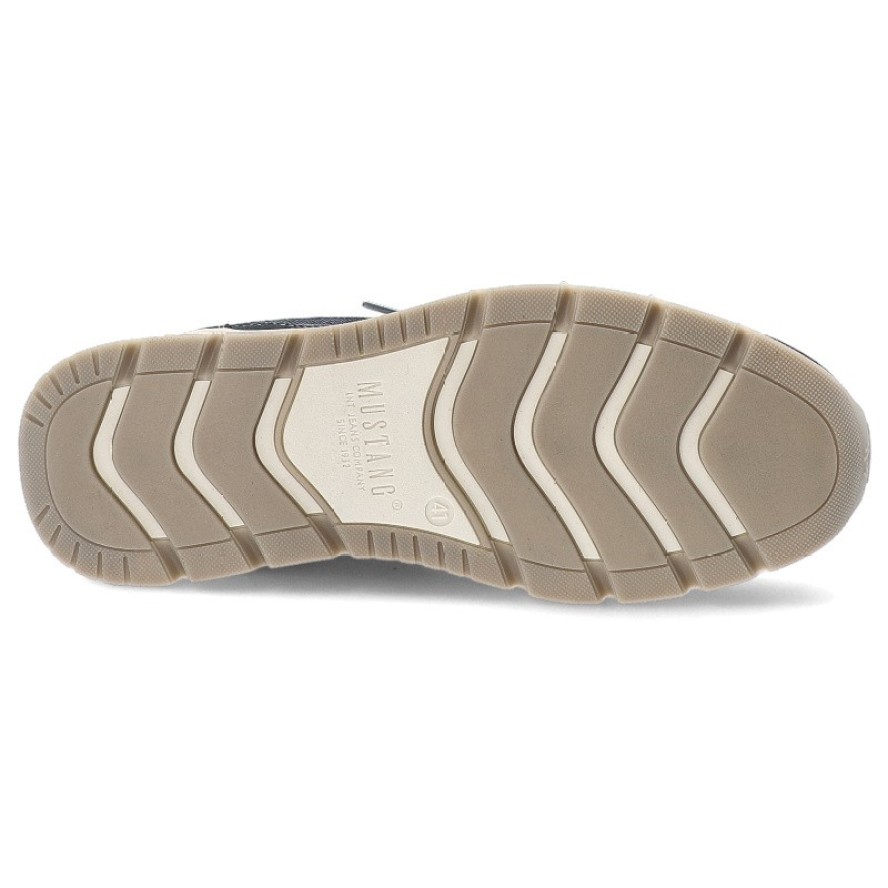 Granatowe Półbuty Mustang Modne Obuwie Męskie