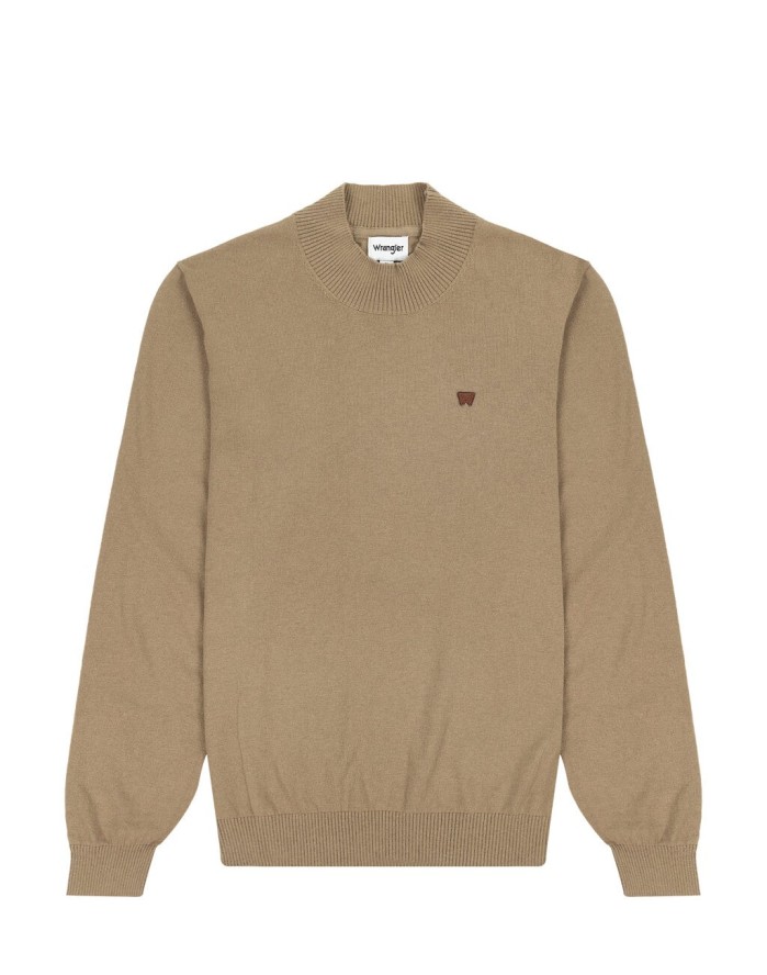 WRANGLER MĘSKA SWETER ROLL NECK KNIT LEAD GREY 112343113 W8D4016778