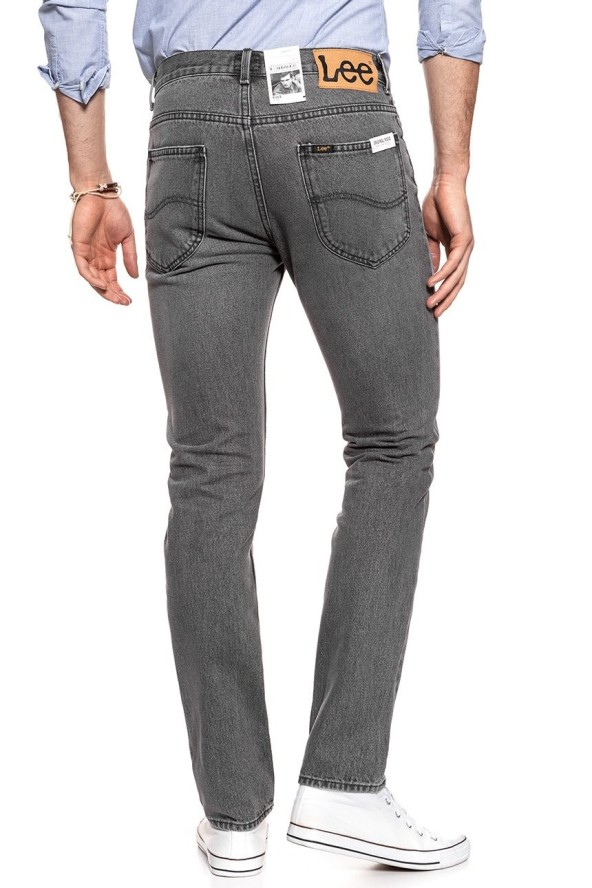 JEANSY MĘSKIE LEE RIDER GREY TRASHED L73DFFIH 112120363