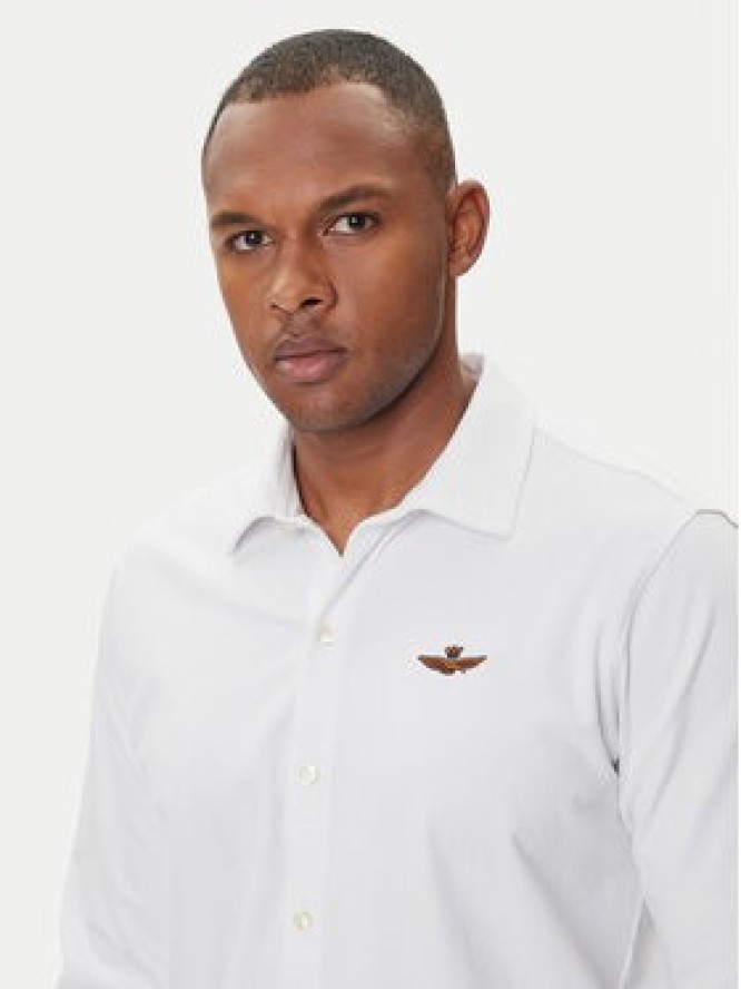 Aeronautica Militare Koszula 252CA1265UP00342 Biały Regular Fit