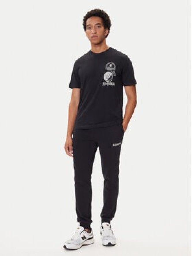 Napapijri T-Shirt S-Funes Ss NP0A88UA Czarny Regular Fit