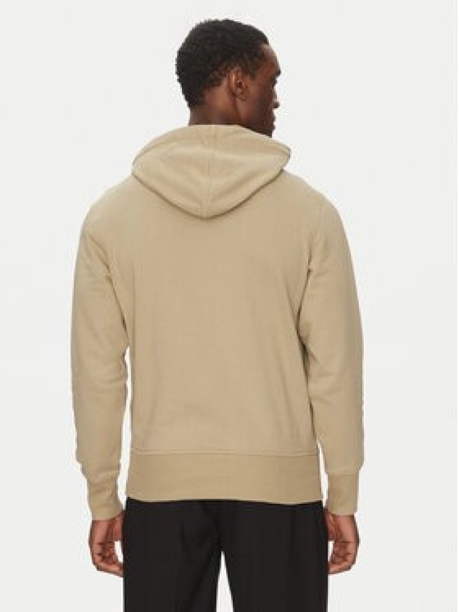 Calvin Klein Jeans Bluza Serif Font Graphic J30J327520 Beżowy Regular Fit