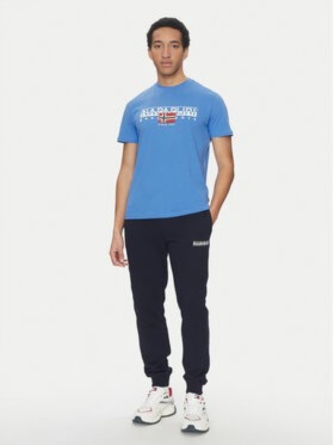 Napapijri T-Shirt S-Aylmer NP0A4HTO Niebieski Regular Fit