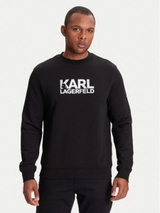 KARL LAGERFELD Bluza 705091 553917 Czarny Regular Fit