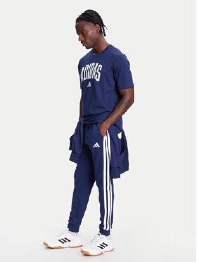 adidas Spodnie dresowe Essential 3-Stripes JD1878 Niebieski Regular Fit