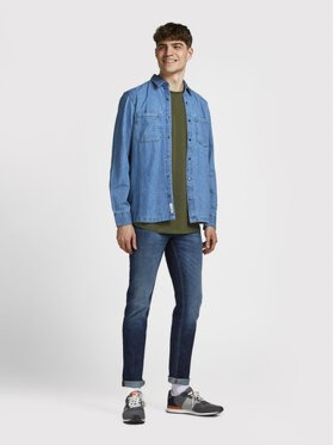 Jack & Jones T-Shirt Basher 12182498 Zielony Regular Fit