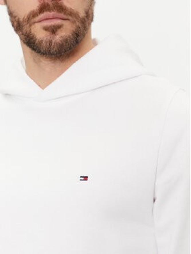 Tommy Hilfiger Bluza Flag Logo MW0MW34266 Biały Regular Fit