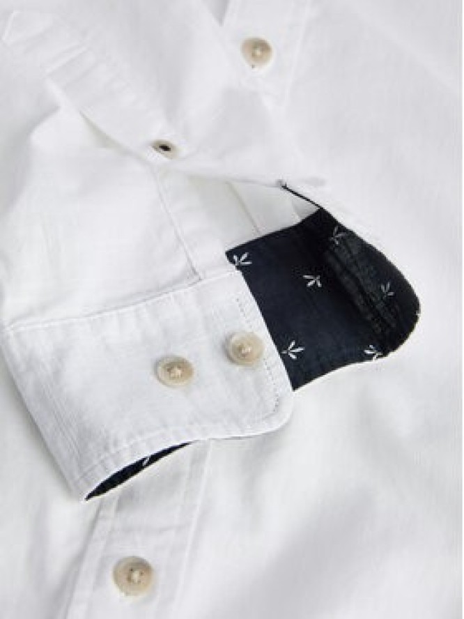 Jack & Jones Koszula Henry 12289197 Biały Regular Fit