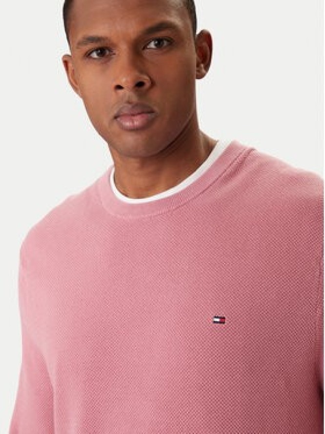 Tommy Hilfiger Sweter Essential MW0MW36347 Koralowy Regular Fit