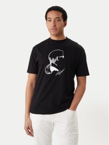 KARL LAGERFELD T-Shirt 755146 562224 Czarny Loose Fit