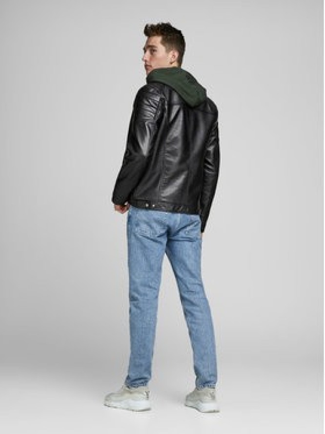 Jack & Jones Kurtka z imitacji skóry Rocky 12147218 Czarny Regular Fit