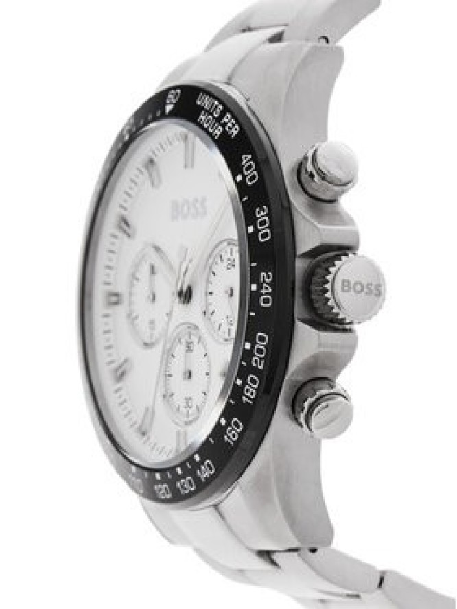 BOSS Zegarek Hero-Le 1514130 Srebrny