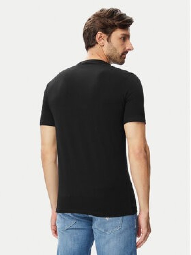 Guess T-Shirt M4YI38 J1314 Czarny Slim Fit