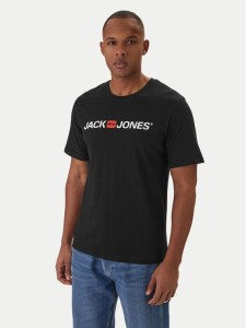 Jack & Jones T-Shirt Jjecorp Logo 12137126 Czarny Slim Fit