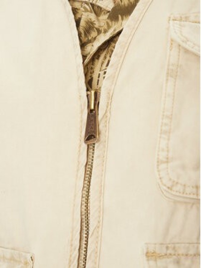 Alpha Industries Kamizelka Canvas Acid Vest 156140 Biały Loose Fit