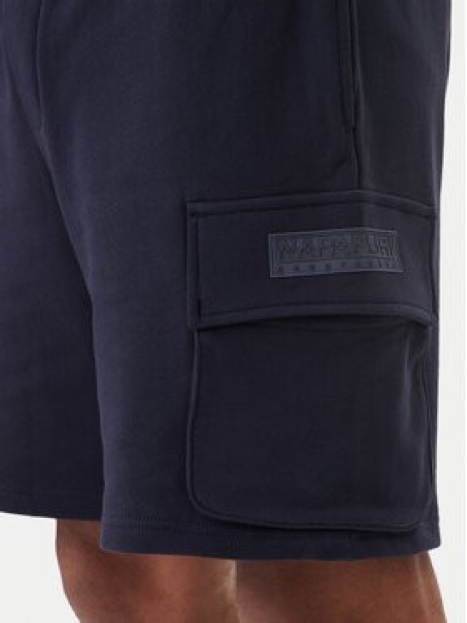 Napapijri Szorty sportowe N-Box Logo Cargo NP0A4I59 Granatowy Regular Fit