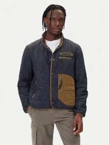 Aeronautica Militare Kurtka przejściowa 252AB3009UCT04211 Granatowy Regular Fit