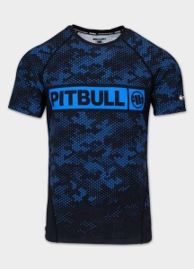Męska Koszulka Rashguard PITBULL treningowa techniczna HEX CAMO HILLTOP