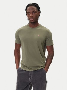 Napapijri T-Shirt Salis NP0A4H8D Zielony Regular Fit