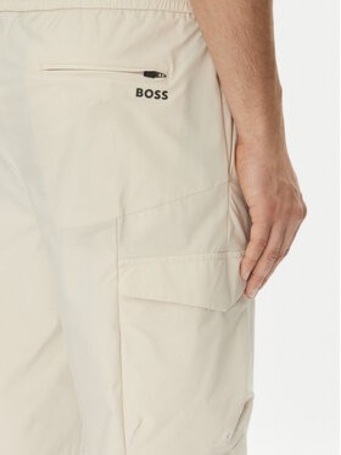BOSS Szorty sportowe S_Urbanex-Cargo 50534318 Beżowy Tapered Fit