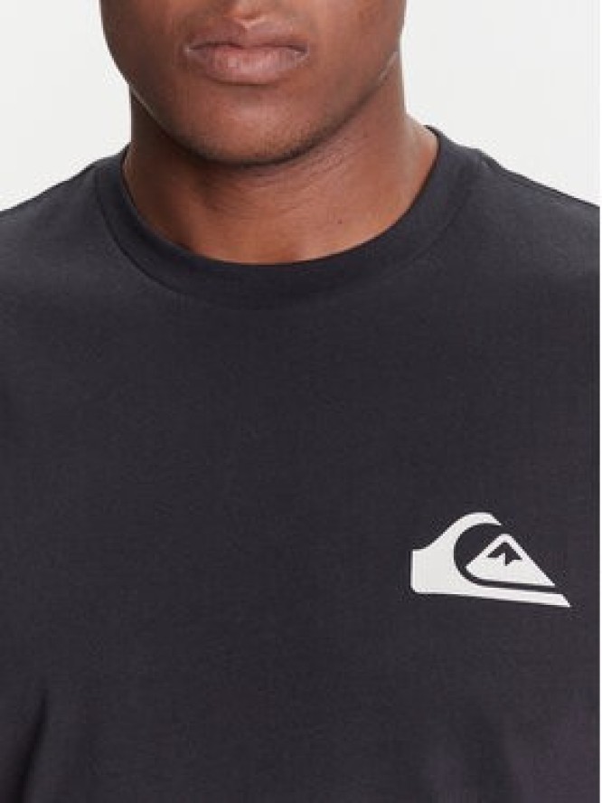 Quiksilver T-Shirt Ev Mini Logo Ss EQYZT08181 Czarny Regular Fit